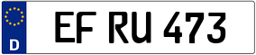 Truck License Plate